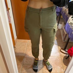 Olive Green Cargo Pants